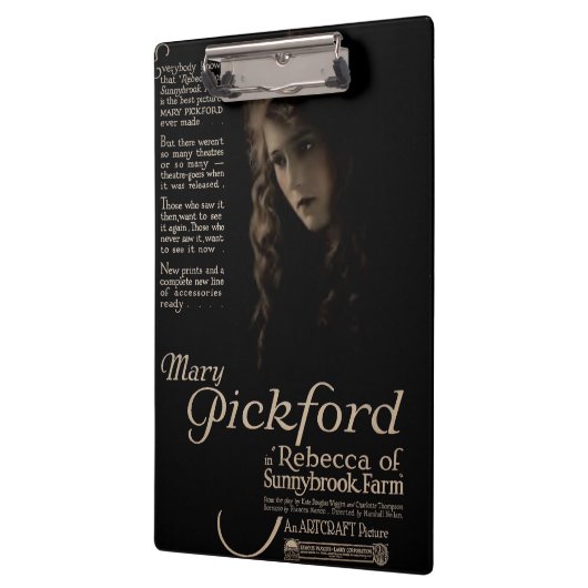 Mary Pickford 1920 stomme filmexposante advertenti Klembord (Links)