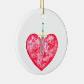 Mary/Pierced Heart - Jesse Tree Keepomwille Orname Keramisch Ornament (Rechts)