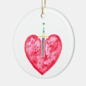 Mary/Pierced Heart - Jesse Tree Keepomwille Orname Keramisch Ornament (Links)