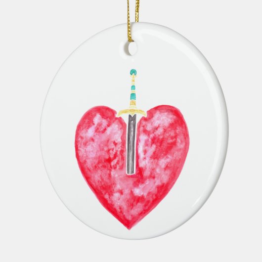 Mary/Pierced Heart - Jesse Tree Keepomwille Orname Keramisch Ornament (Links)