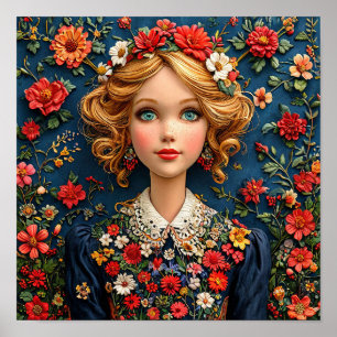 Mary Poppins cartoon kunst Poster