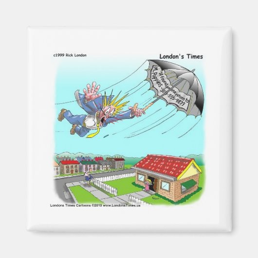 Mary Poppins Umbrella Funny Gifts T - shirts, enz. Magneet (Voorkant)