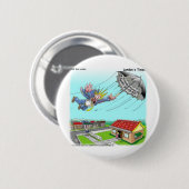 Mary Poppins Umbrella Funny Gifts T - shirts, enz. Ronde Button 5,7 Cm (Voorkant /achterkant)