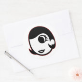 Mary Prankster Ronde Sticker (Envelop)