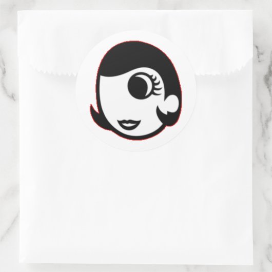 Mary Prankster Ronde Sticker (Tas)