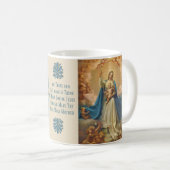 Mary Queen of Heaven Jesus Angels Koffiemok (Voorkant rechts)