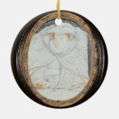 Mary Queen of Scots (1542-87) als weduwe Keramisch Ornament (Achterkant)