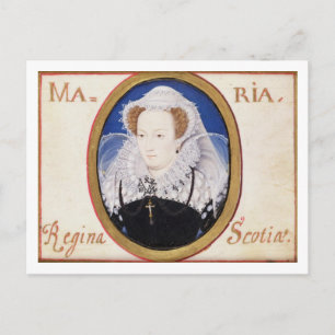 Mary Queen of Scots (1542-87) (gouache on vellum) Briefkaart