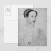 Mary Queen of Scots, 1559 Briefkaart (Voorkant / Achterkant)