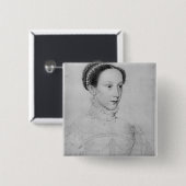 Mary Queen of Scots, 1559 Vierkante Button 5,1 Cm (Voorkant /achterkant)