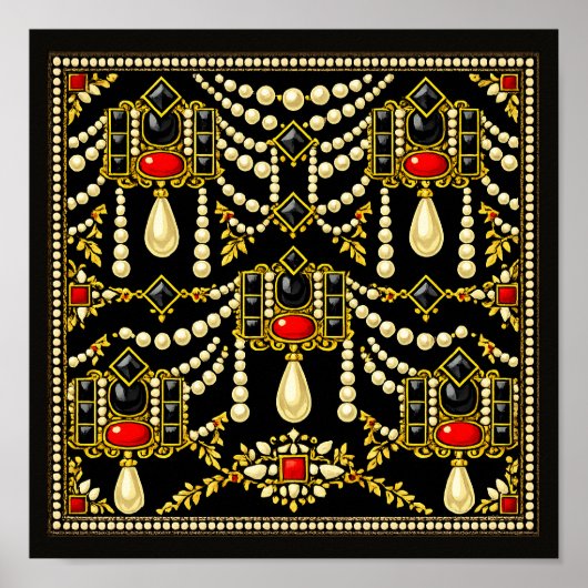 Mary Queen of Scots Jewells Inspired Design  Poster (Voorkant)