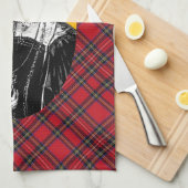 Mary Queen of Scots Stuart Tartan Tea Towel Theedoek (Quarter Fold)