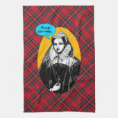 Mary Queen of Scots Stuart Tartan Tea Towel Theedoek (Verticaal)