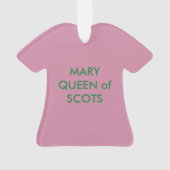 Mary Queen of Scots Tartan T-shirt Ornament (achterkant)