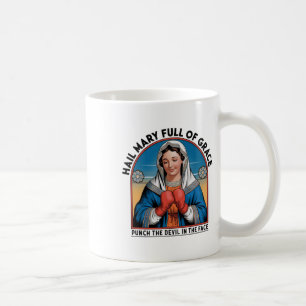 Mary Religious Boxing T-shirt Funny Christelijk Pu Koffiemok