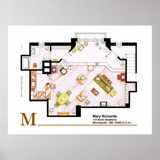 Mary Richards apt van The Mary Tyler Moore Show Poster (Voorkant)