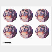Mary Ronde Sticker (Vel)