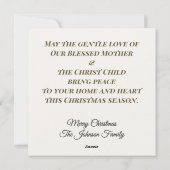 Mary’s Mantle Christmas Card Feestdagenkaart (Achterkant)