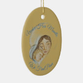 Mary’s Mantle Christmas Keramisch Ornament (Rechts)