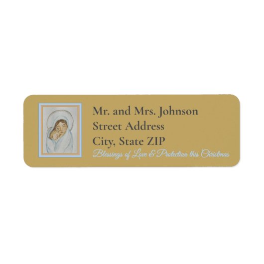 Mary’s Mantle Return Address Label (Voorkant)