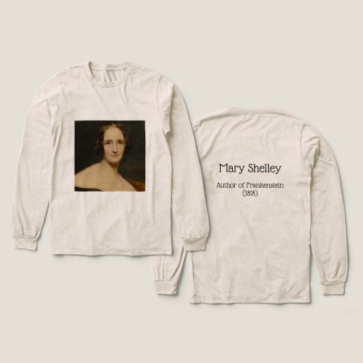 Mary Shelley, Author of Frankenstein, 1818 Tri-Ble Tri-Blend Shirt (Voorkant /achterkant)