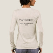Mary Shelley, Author of Frankenstein, 1818 Tri-Ble Tri-Blend Shirt (Achterkant)