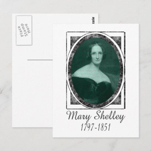 Mary Shelley Briefkaart (Voorkant / Achterkant)