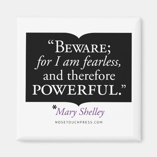 Mary Shelley Quote Magnet (Voorkant)