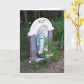 Mary Shrine Card Kaart (Gele Bloem)