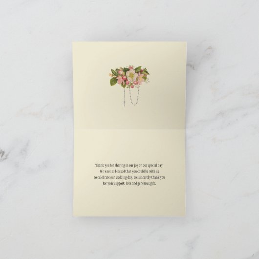 Mary St. Joseph Religious Bedankkaart (Binnen)