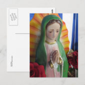 Mary Statue Briefkaart (Voorkant / Achterkant)