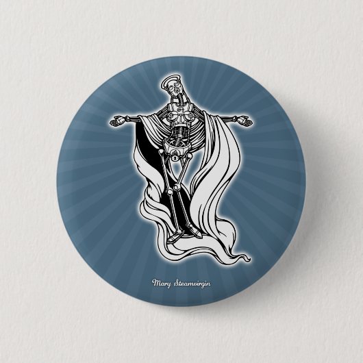 Mary Steam Virgin Ronde Button 5,7 Cm (Voorkant)