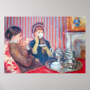Mary Stevenson Cassatt-A kopje thee Poster