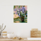Mary Stevenson Cassatt - Bloemen in het raam Poster (Keuken)