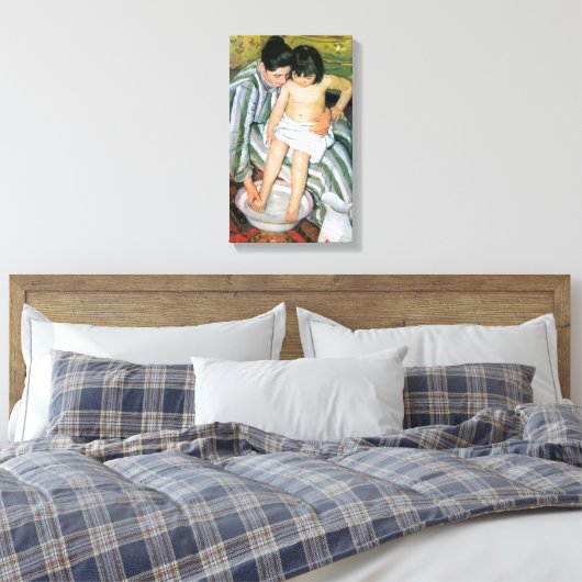 Mary Stevenson Cassatt - Het bad Canvas Afdruk (Insitu (Slaapkamer))