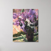 Mary Stevenson Cassatt - Lilacs in een venster 188 Canvas Afdruk (Voorkant)