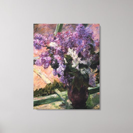 Mary Stevenson Cassatt - Lilacs in een venster 188 Canvas Afdruk (Voorkant)