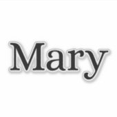 Mary Sticker (Voorkant)