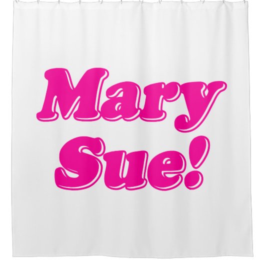 Mary Sue. Douchegordijn (Voorkant)