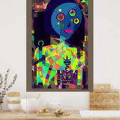Mary Sue met haar ware cyberliefde Poster (Keuken)