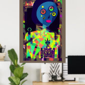 Mary Sue met haar ware cyberliefde Poster (Thuiskantoor)