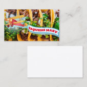 Mary taquizas visitekaartje (Voorkant / Achterkant)