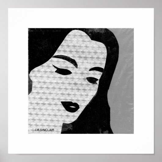 Mary the MODERN (grijs) door CR SINCLAIR Poster (Voorkant)