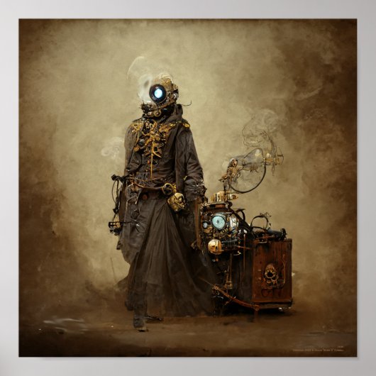 Mary the Steampunk Automaton Poster (Voorkant)