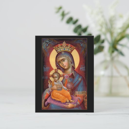 Mary - THEOTOKOS Briefkaart (Staand voorkant)