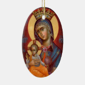 Mary - THEOTOKOS Keramisch Ornament (Rechts)