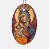Mary - THEOTOKOS Keramisch Ornament (Links)
