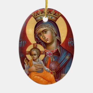 Mary - THEOTOKOS Keramisch Ornament