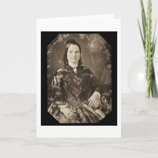 Mary Todd Lincoln Daguerreotype 1846 Kaart (Voorkant)