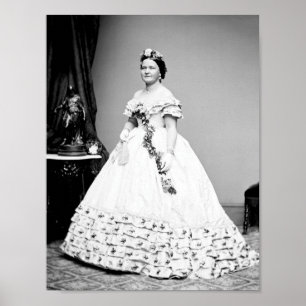 Mary Todd Lincoln Standing Portrait Poster